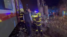 Dozens injured after 2 trains collide in Slovakia