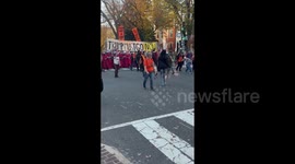 US: Crowds March Through Capitol Hill in Anti-Trump Protest