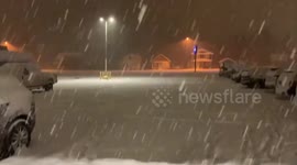 US Weather: Heavy Snowfall In Ironwood, MI