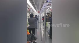 Power bank explosion causes fire on subway train in China