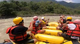 Rapids Send Rafters Into the Drink