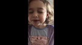 Toddler sing Lady Gaga
