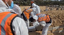 38 unidentified Palestinian bodies returned by Israel buried in Gaza