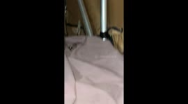 Spraying the Unwelcome Guest in My Sleeping Bag