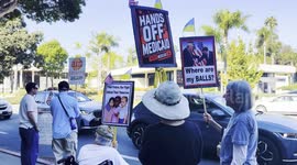 Anti-Trump Protest Santa Barbara, California