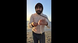 Moroccan fisherman uses shellfish to catch two fish at once