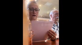 Grandparents-to-be stunned by pregnancy reveal hidden in fake dining menu—viral TikTok hits 3.7M views