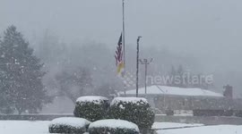 US: Blinding Snowstorm Slams Thompson