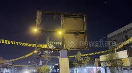 Poster of Turkmen leader set on fire in Iraq’s Kirkuk