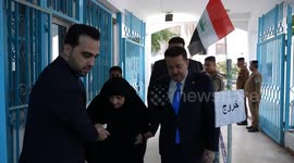 Iraqi Premier Mohammed Shia al-Sudani votes in parliamentary elections