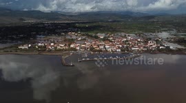 Heavy rains cause widespread flooding in Greece’s Lesbos island
