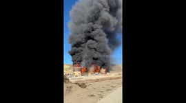 Massive fire engulfs apartment complex under construction in Lehi, Utah, USA