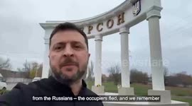 Zelenskyy visits Kherson on 3rd anniversary of city’s retake