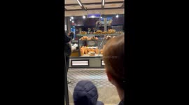 Rat Climbs Inside Bakery Display Case