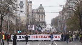Protest held in Belgrade against demolition of former military headquarters damaged in Kosovo War