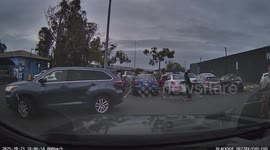 Woman Abandons Her Shopping Cart