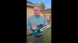 Brad Byers Cuts an Apple Held in His Teeth With a Chainsaw While Blindfolded