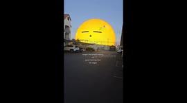 Millions have watched this video of Las Vegas' Sphere 'waking up' in the morning
