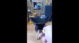 Tiny Chef Cooks a Sunny-Side-Up Egg in the World’s Smallest Traditional Mini Kitchen