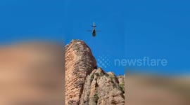 Spain: Helicopter Rescue In Northern Spain After French Climber Falls On Mountain Wall