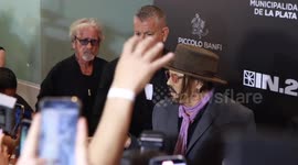 Johnny Depp attends Modigliani premiere in Buenos Aires