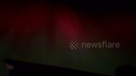 I was able to capture the northern lights displaying the reddest sky