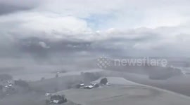 Timelapse of drifting snow in Wayne, Kentucky, USA