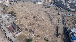 DRONE - Gaza’s old cemetery stands as silent witness to Israeli genocide