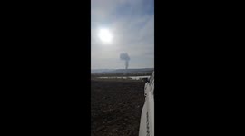 Terrifying footage shows moment Turkish military plane plummets out of sky killing all 20 aboard