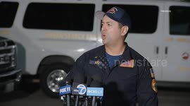 US, Los Angeles: Pacoima Rescuers Return To Families After Jamaica Deployment With Sound On Tape Part 2