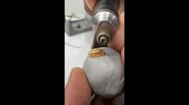 Polishing a Gold Pendant