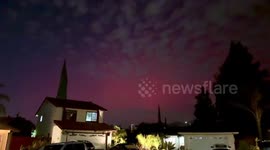 Rare Pink-Purple Aurora Lights Up San Jose Skies Amid Powerful Solar Storm