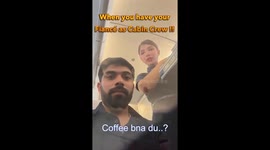 Air Hostess Offers Coffee to Her Fiancé Mid-Flight – Sweet Viral Moment ❤️✈️