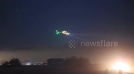 Overnight search continues at Turkish C-130 military cargo aircraft crash site in Georgia