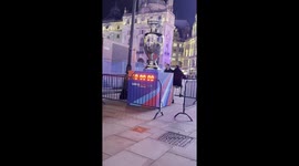 UEFA Euros 2028 arrives in Piccadilly Circus