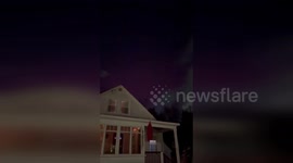 US: Northern Lights Dance Over North Andover During Severe Geomagnetic Storm