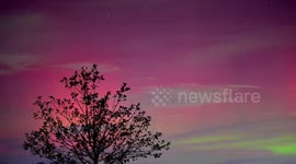 US: Timelapse Reveals Northern Lights Over Woodbine During Fierce Geomagnetic Storm