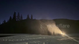 US: Snowguns Roar At Loveland Ski Area Ahead Of Season Opening