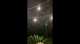 Light snow flurries surprise coastal in Wilmington, North Carolina, USA