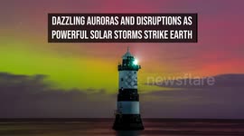 Dazzling Auroras and Disruptions as Powerful Solar Storms Strike Earth
