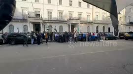 Syrian flag raised at Embassy in London