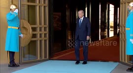 Turkish President Erdogan welcomes newly elected TRNC president in Ankara