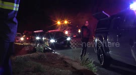 Sand Canyon Cliff Fall: Solo Vehicle Accident, Driver Injured