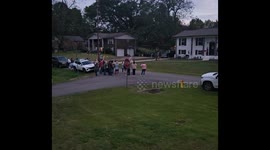 Christmas lighting ceremony surprise in Gardendale, USA