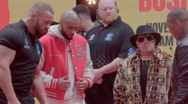 EUBANK'S AND THE BENN'S FACE OFF AT THE FINAL PRESS CONFERENCE