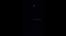 I was outside when I noticed an unusually bright star in the sky. At first it looked completely still, just brighter than anything around it. When I took out my phone to record it, I realized through the camera lens that it wasn’t a normal star at all — i