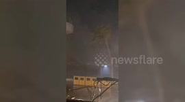 Lebanon: Heavy Winds from Lebanon Storms Tear Through Lebanon Tyre