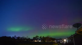 US: Northern Lights Captured in Des Moines, Iowa, USA