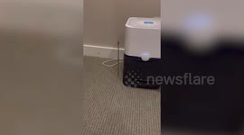 Worker drills through bedroom floor just feet from sleeping tenant