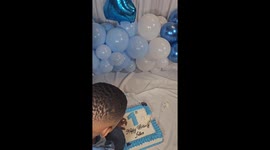 Younger Brother Smashes Cake